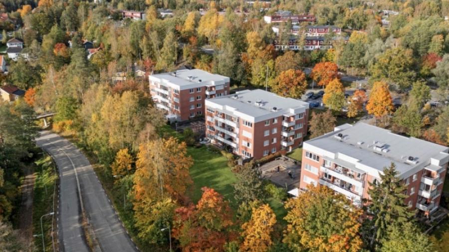 Brf Årstiden sett uppifrån